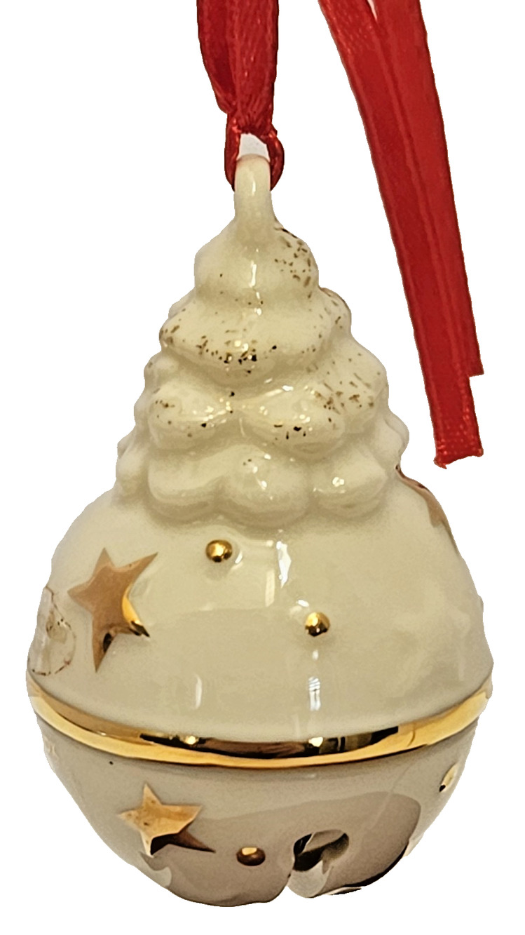 Lenox Holiday "Just Jingles" Tree Bell Christmas Ornament Porcelain Retired